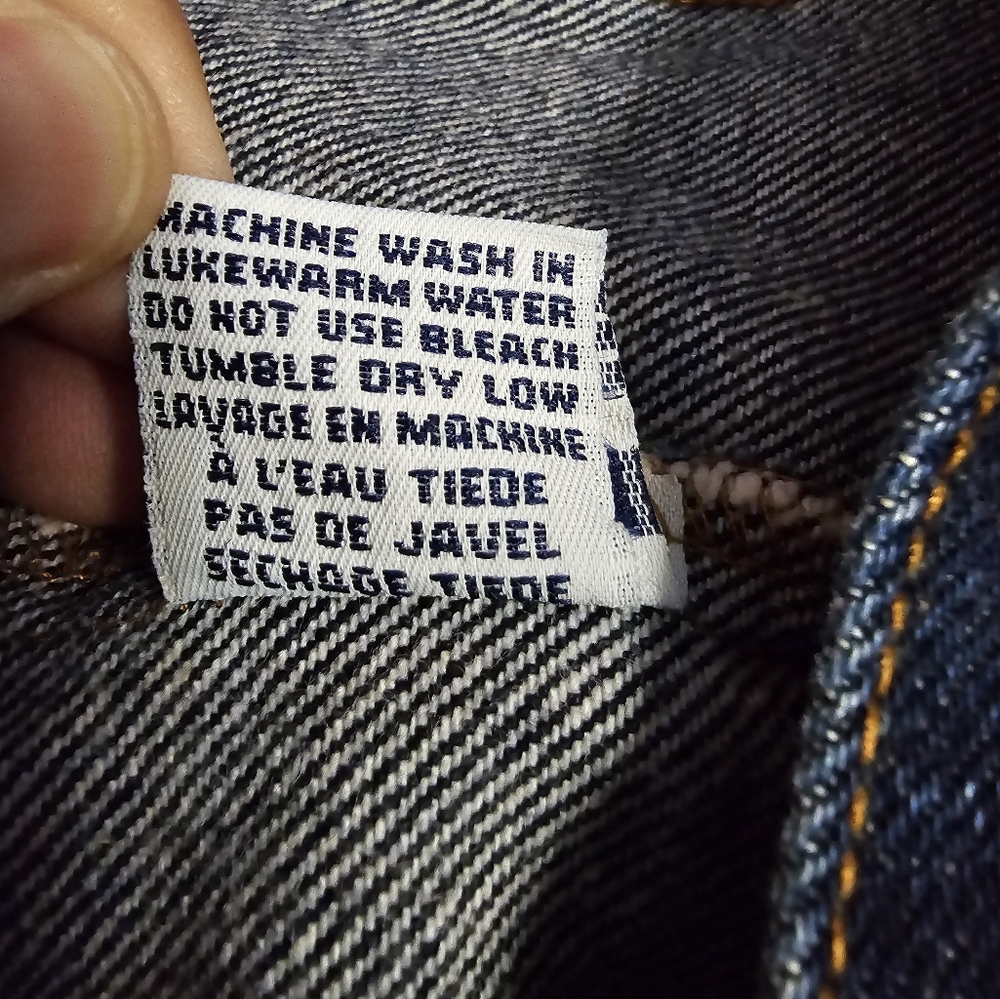 For Joseph Dark Blue Trucker Jean Jacket Size S - Picture 9 of 9